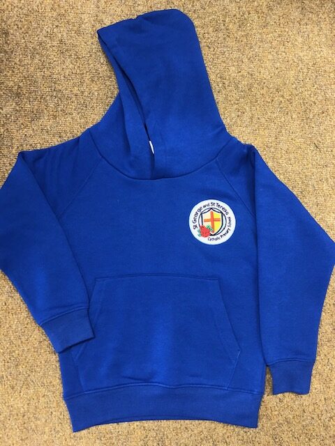 Royal Blue PE Hoodie with logo | Palmers Schoolwear