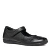 J Iberdie geox black leather school shoe