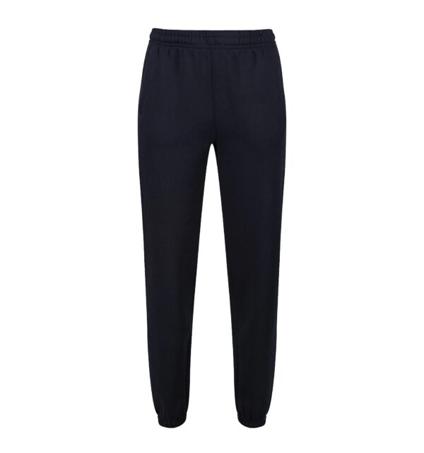 BLACK MIRCROFIBRE TRACKSUIT TROUSERS