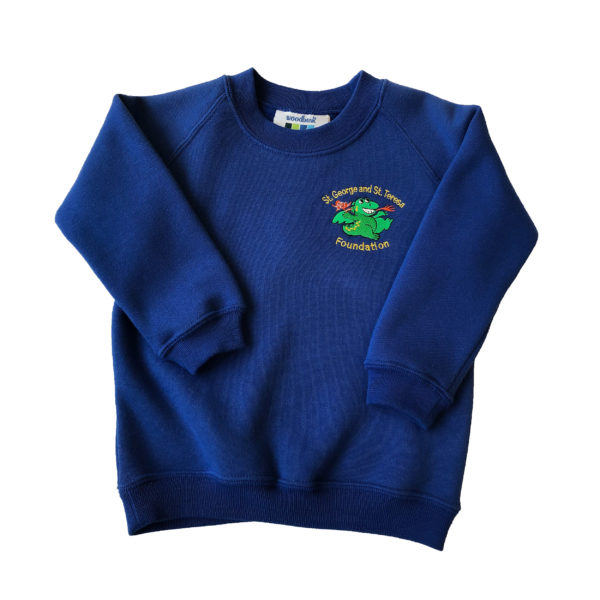 St George & St Teresa Nursery Sweatshirt - Royal Shop